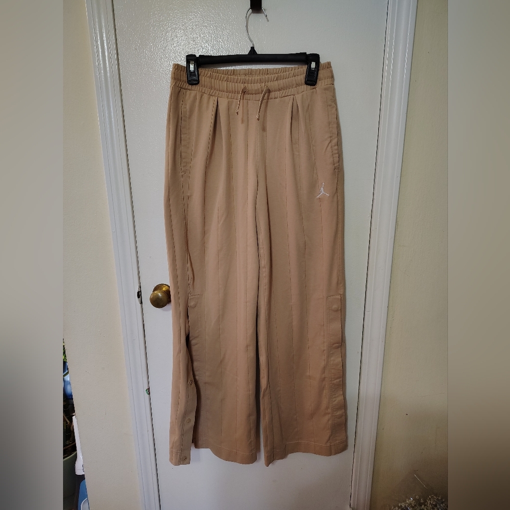 Jordan Beige Elastic-Waist Pants